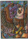 Autumn Showers - ACEO by Dozaloz