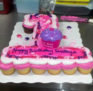 First Birthday Cupcake Cake 1 By Punkincookie On Deviantart