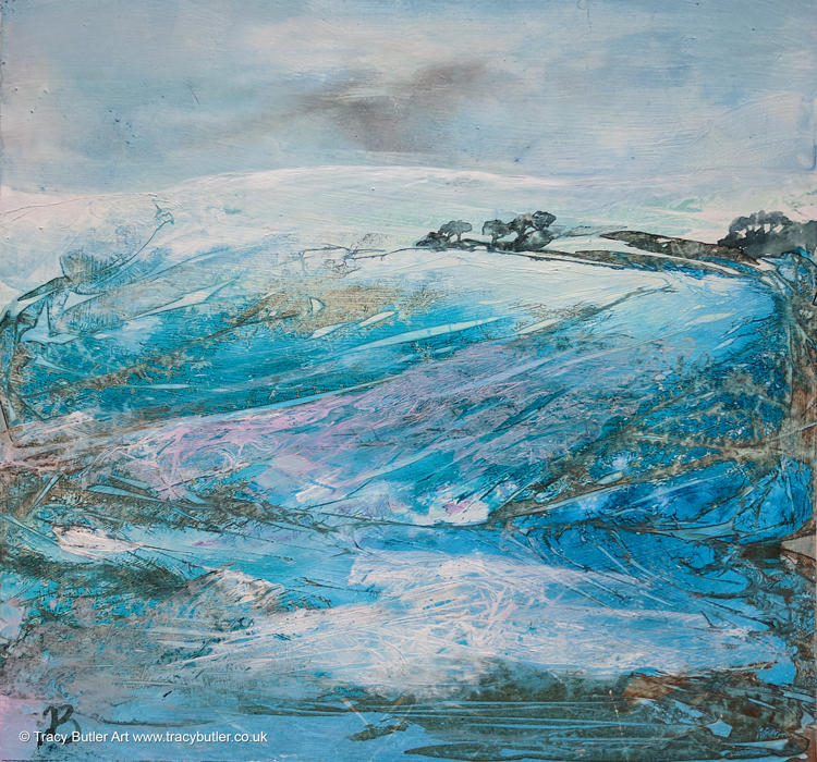 Snowy Hills by tracybutlerart Snowy Hills by tracybutlerart