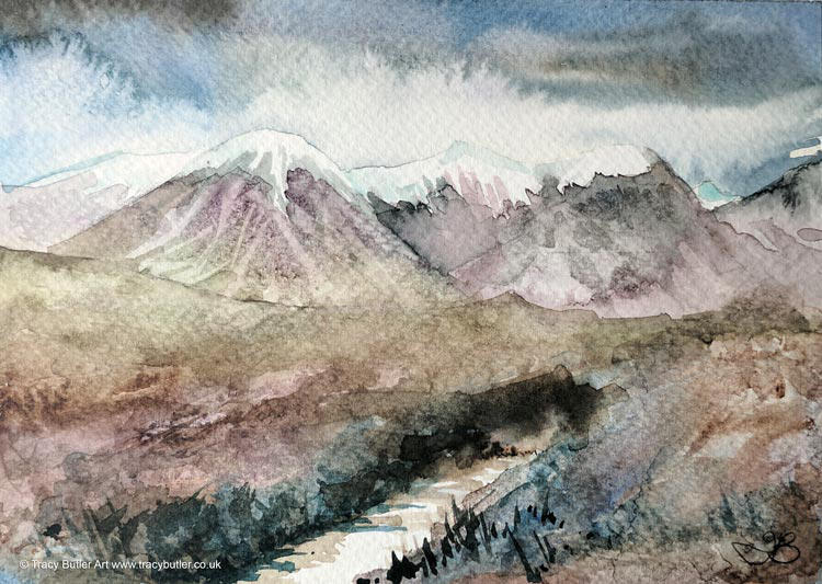 Mountain Stream by tracybutlerart Mountain Stream by tracybutlerart