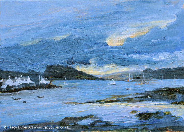 Looking to Loch Carron by tracybutlerart Looking to Loch Carron by tracybutlerart