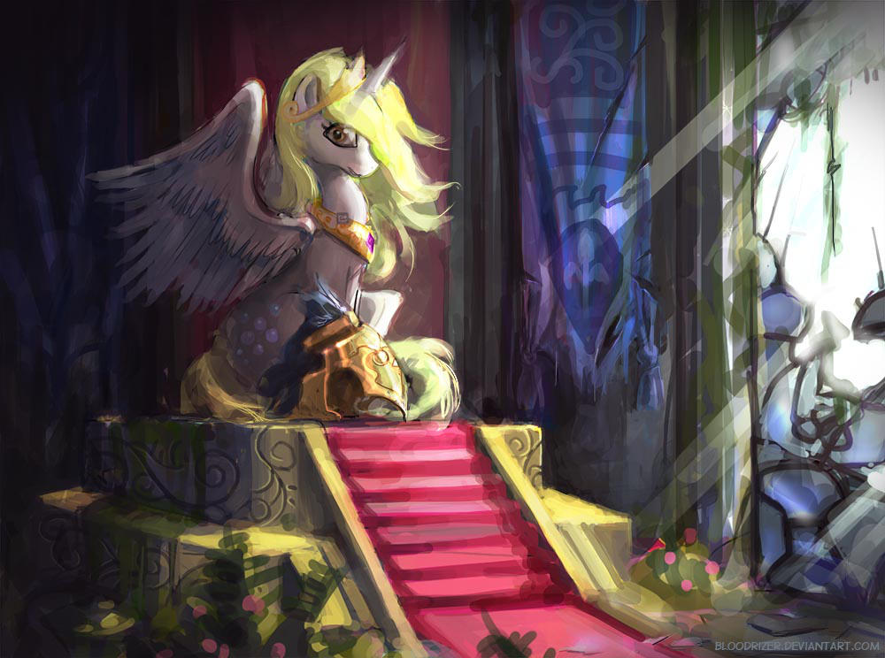 Derpy Throne by bloodrizer