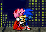 Sonic and PowerRose/Amy Rose by BeeWinter55