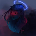 Neon angel by Rigrena