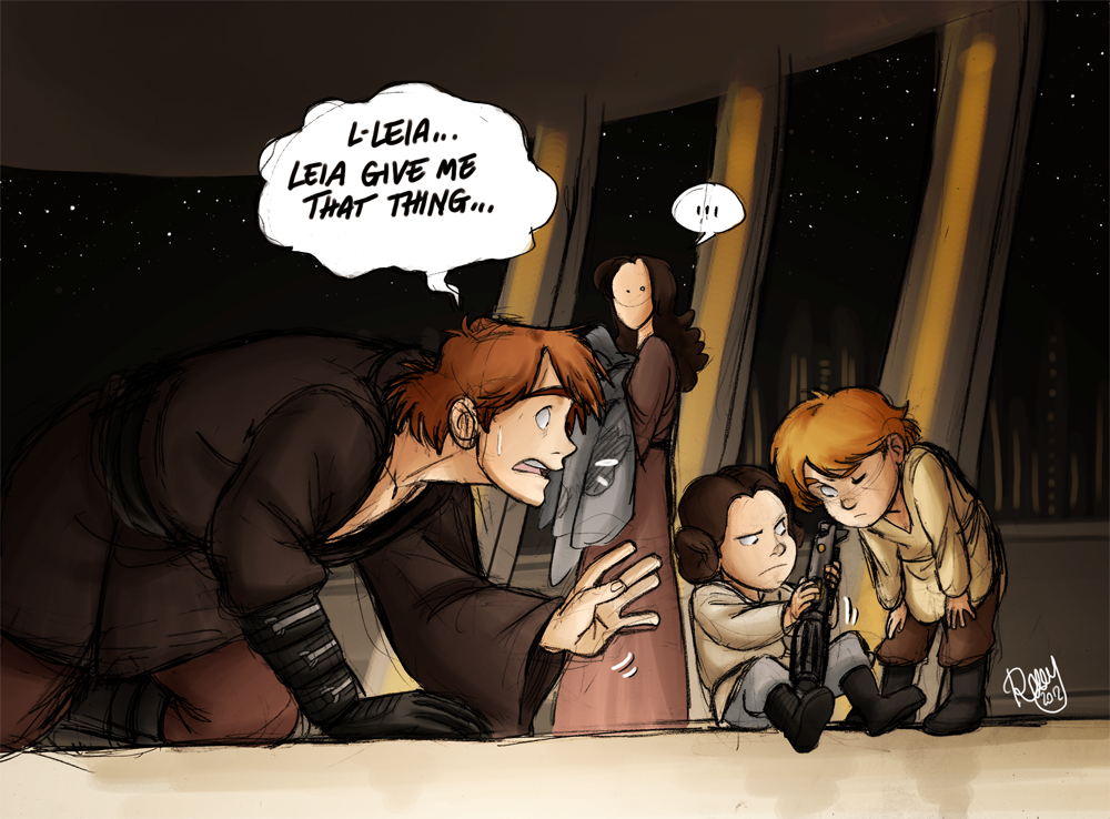 SW - Leia...would you give me that thing... by Renny08