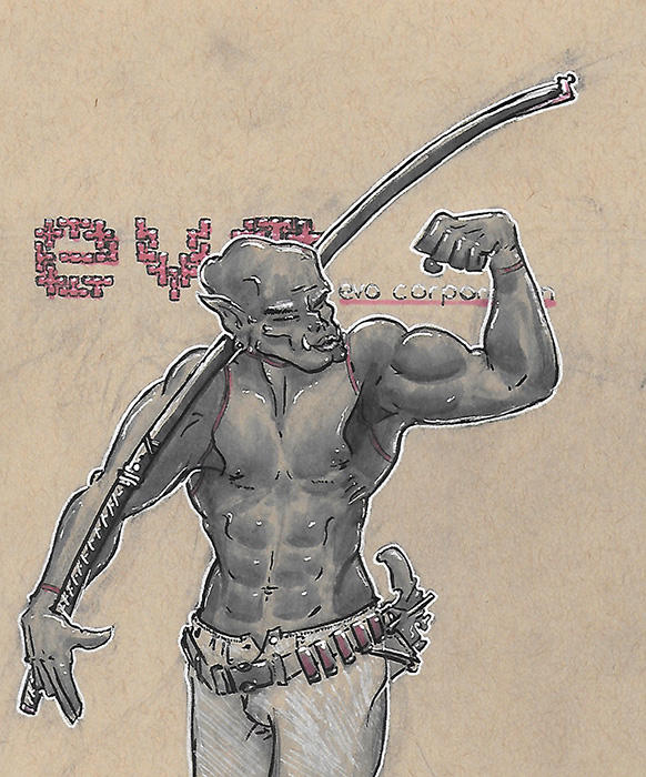 Sketch-a-day 004 EVO Husbando by Sebbythefreak