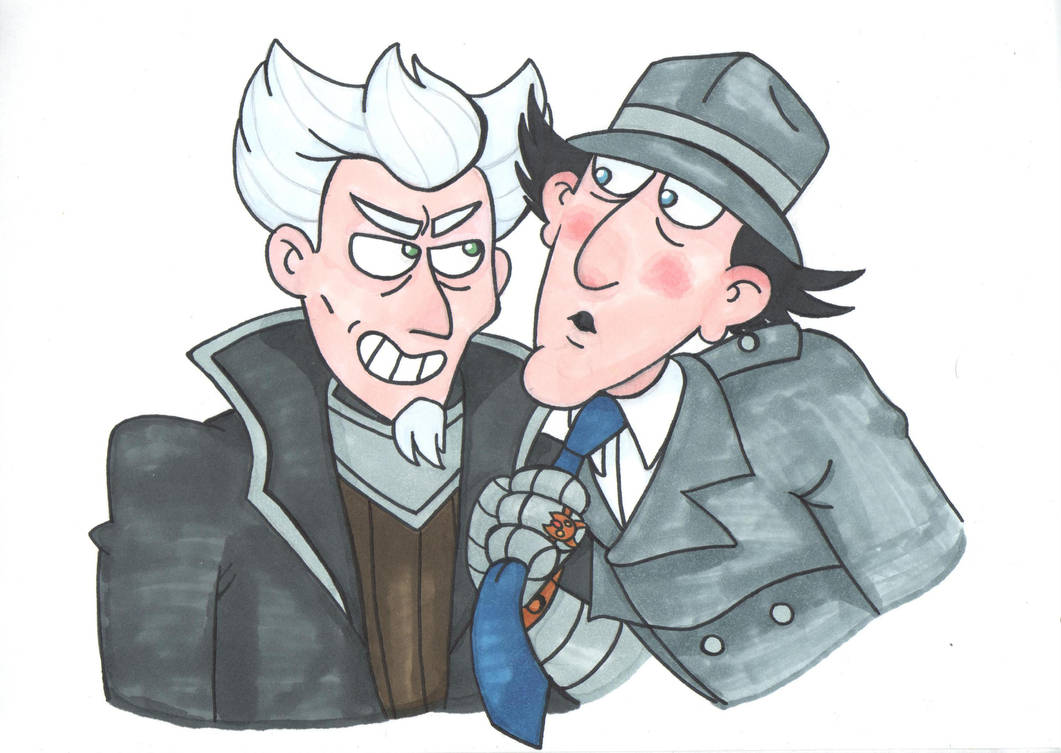 Dr. Claw and Inspector Gadget by GarrettStrangelove on DeviantArt