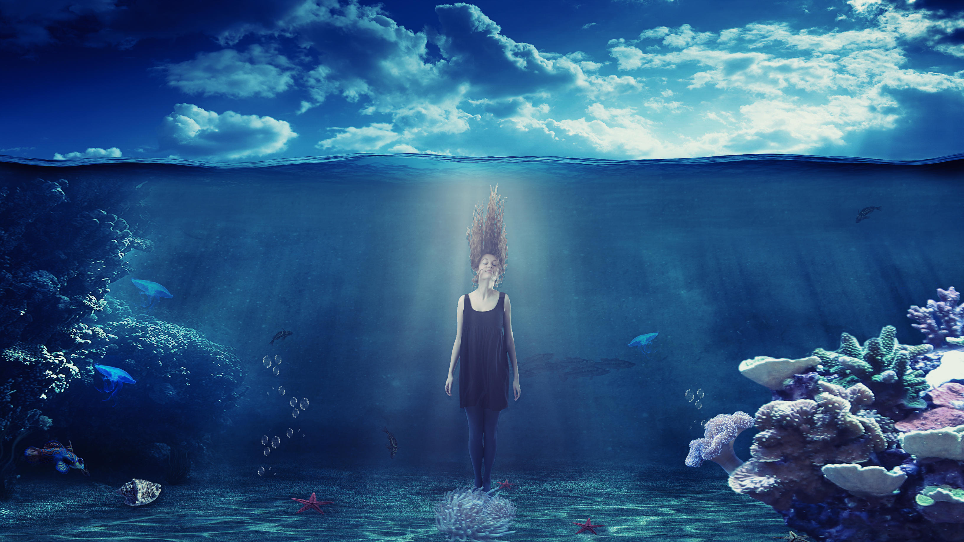 Underwater fantasy photo manipulation by mariika2014