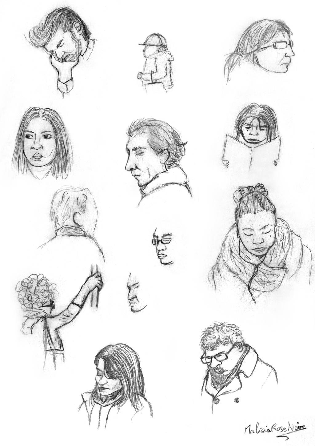 Au detour d'un trajet - Pen marker challenge by MaliciaRoseNoire
