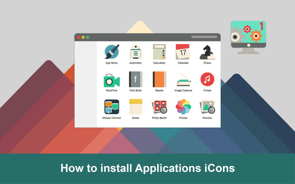 How to install applications icons iConadams by valvator