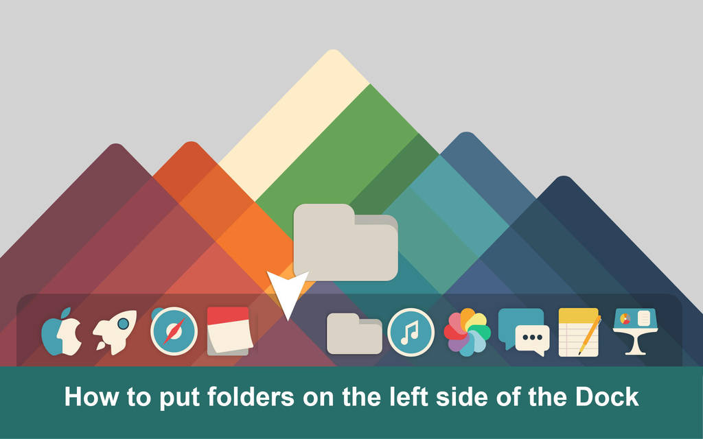 How to put folders on the left side of the Dock by valvator