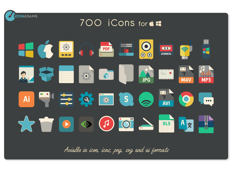iConadams 700 icons by valvator