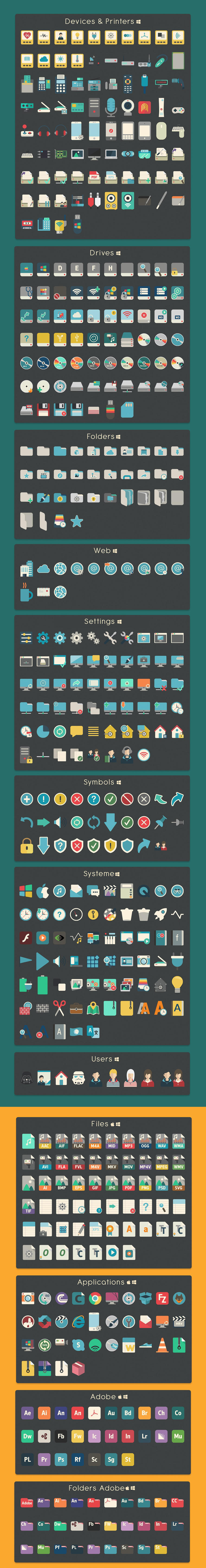 iConadams 700 icons for Windows and Mac by valvator