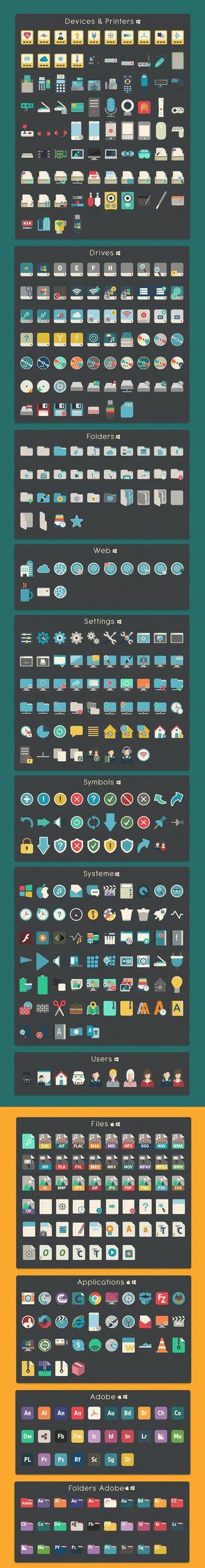 iConadams 700 icons for Windows and Mac by valvator
