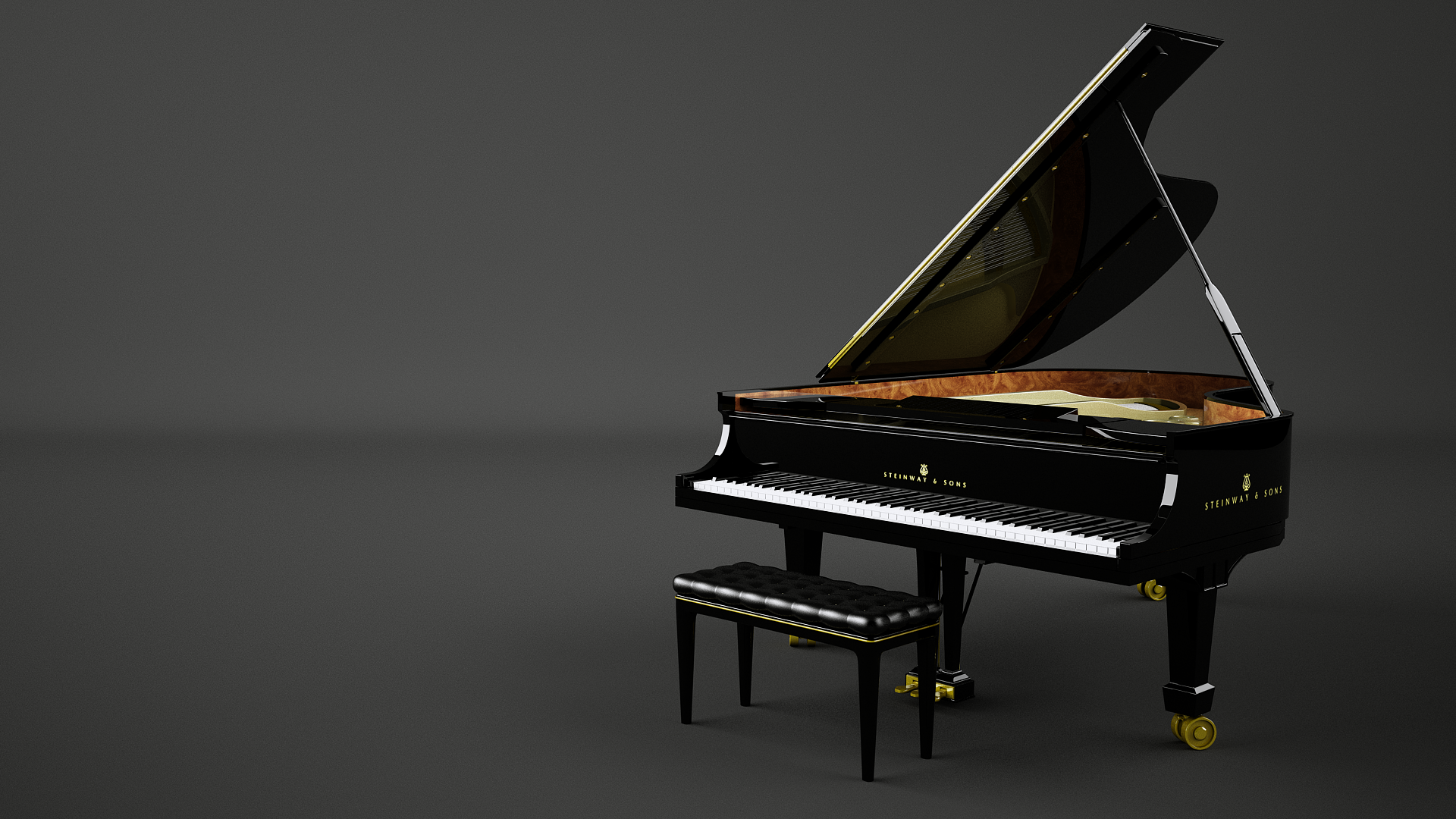 Steinway and Sons Grand Piano by bewsii