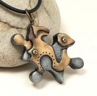 Puzzle Piece Pendant by DesertRubble