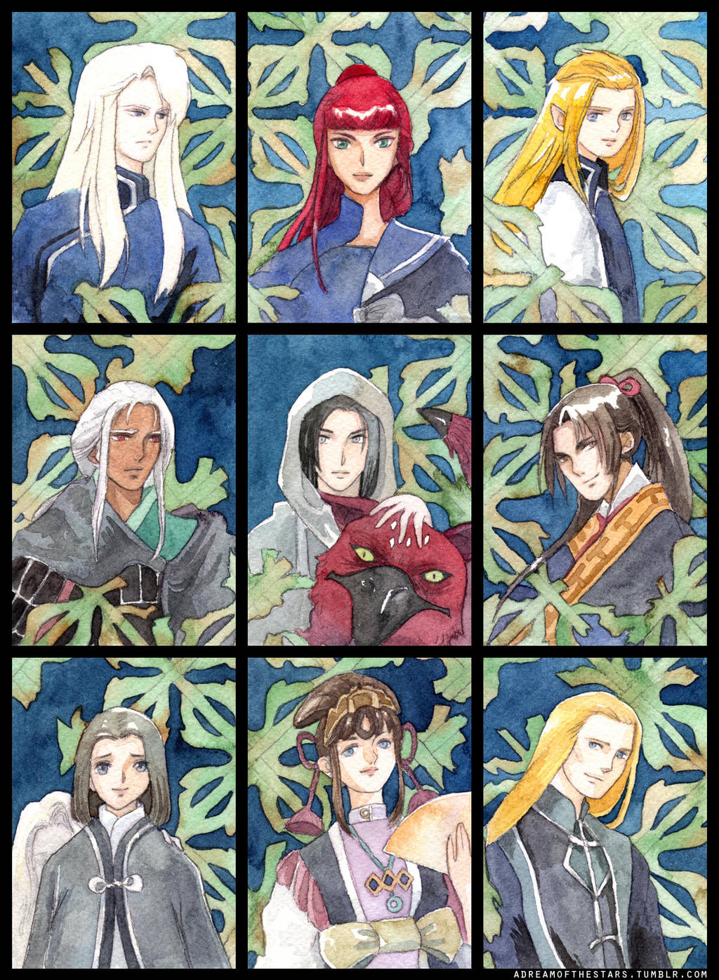 Twelve Kingdoms Cards by adreamofthestars