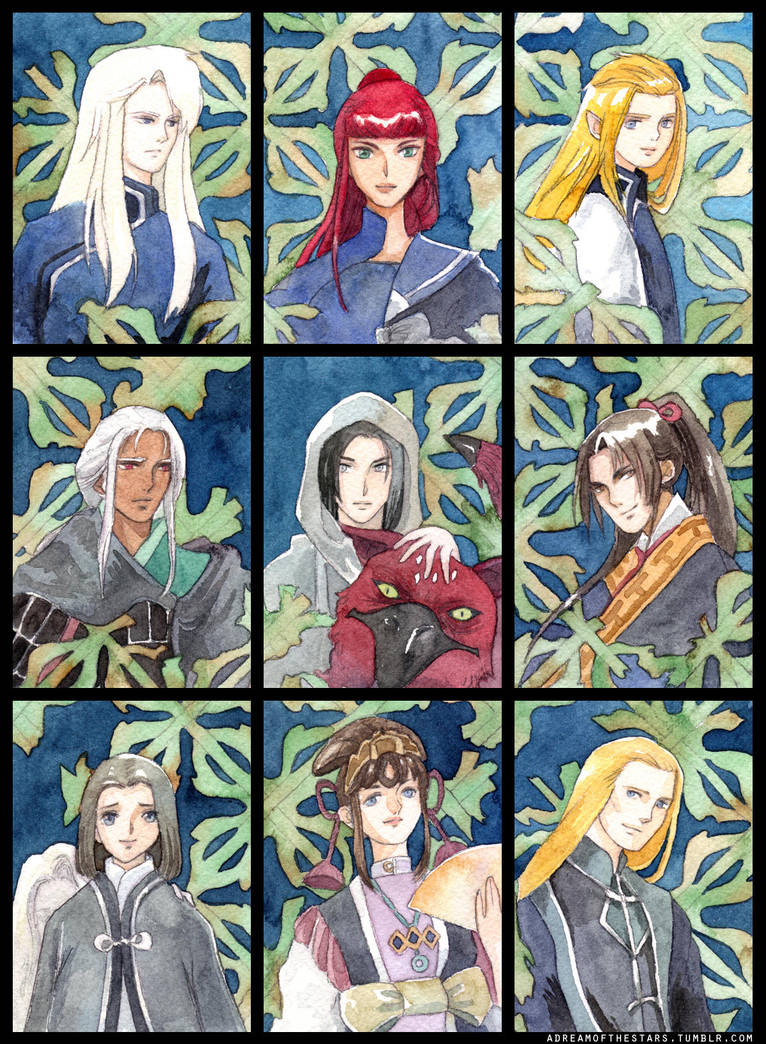 Twelve Kingdoms Cards by adreamofthestars