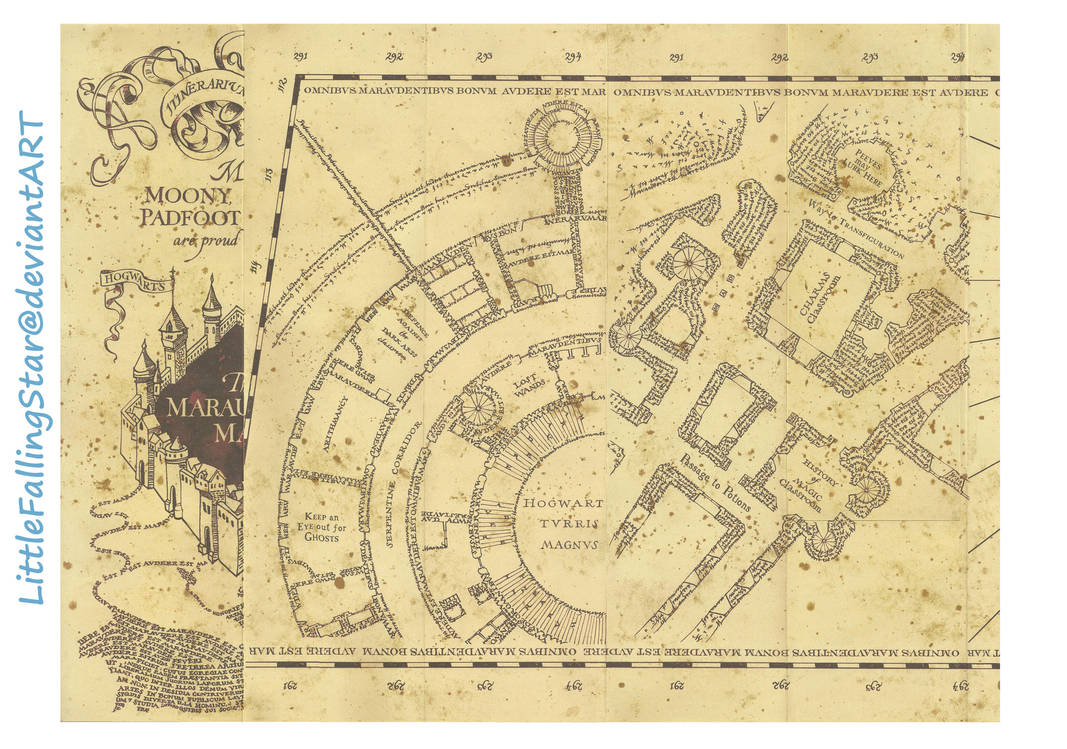 Marauders Map page 1 by LittleFallingStar on DeviantArt