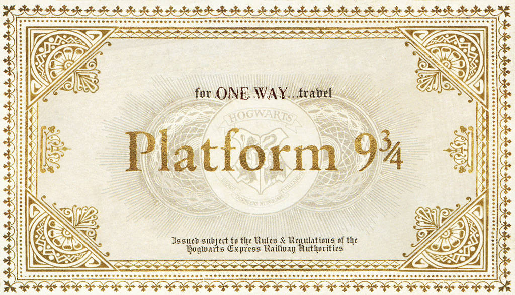 Hogwarts Train Ticket without destination by LittleFallingStar on