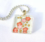 Blossom tile glass pendant 2 by inchworm