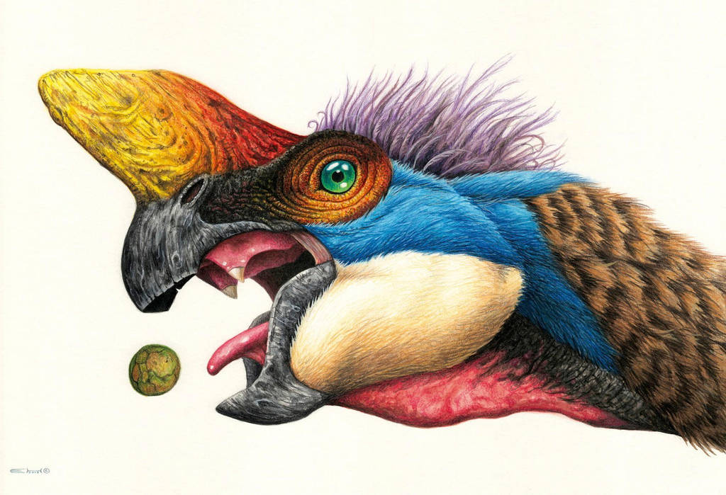 Oviraptor by EsthervanHulsen