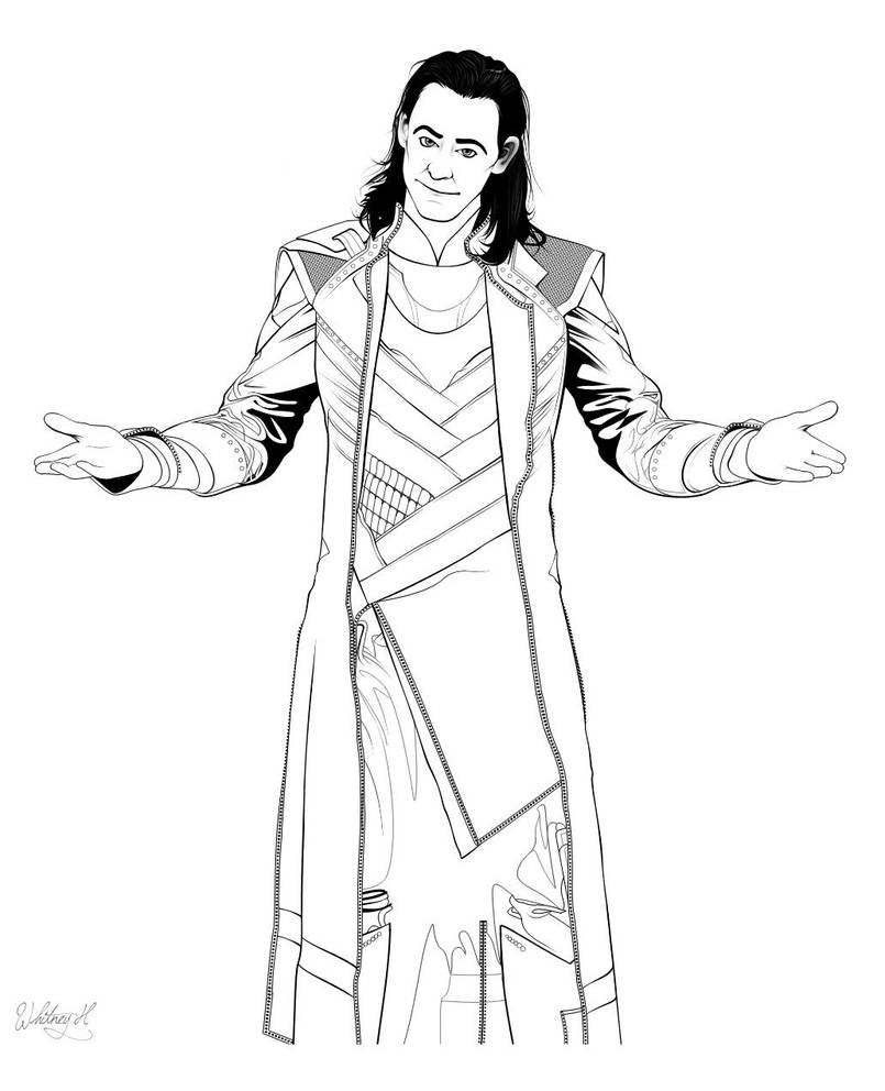 Loki Coloring Page by KestrelMoonfayre on DeviantArt