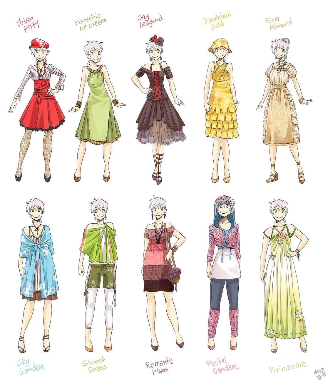 Various female clothes 3 by meago