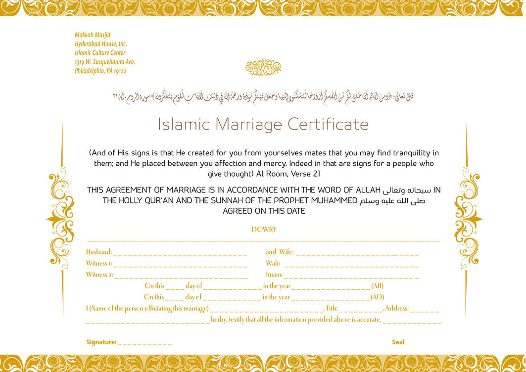 muslim marriage dowry