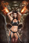 Vanra and the Fire Dragon by rafater