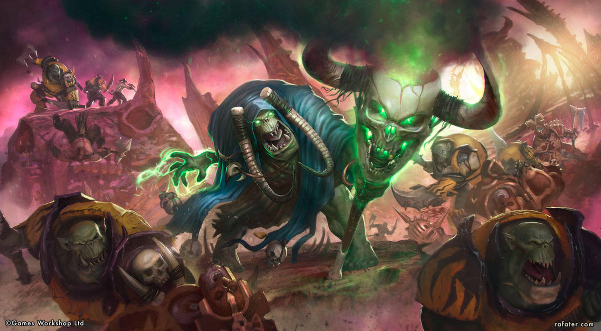 Ironjawz vs Bloodbound by rafater