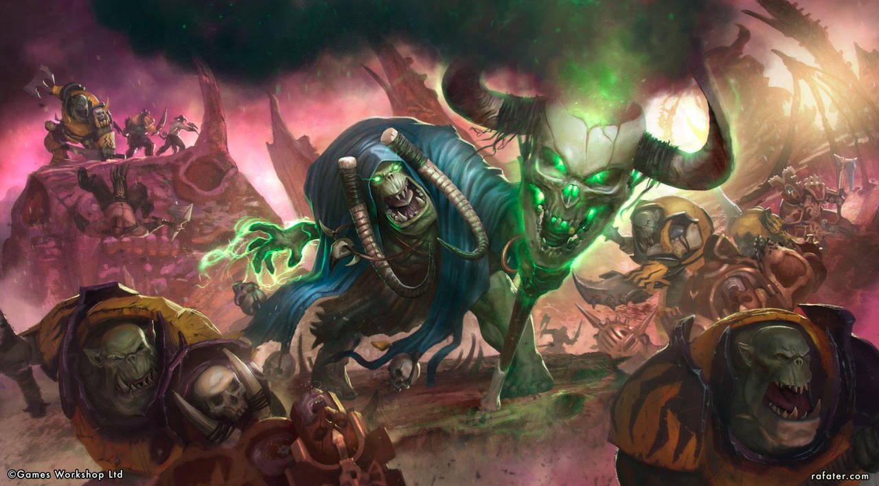Ironjawz vs Bloodbound by rafater
