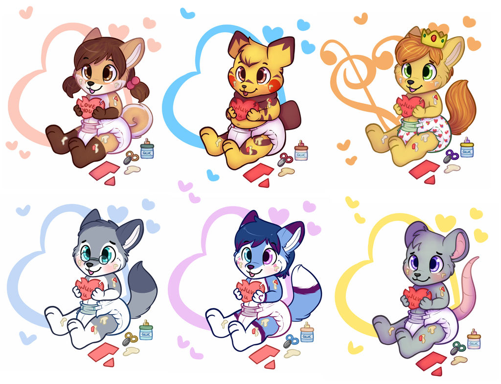 [C] Valentine Cubs by LetsFallTogether on DeviantArt