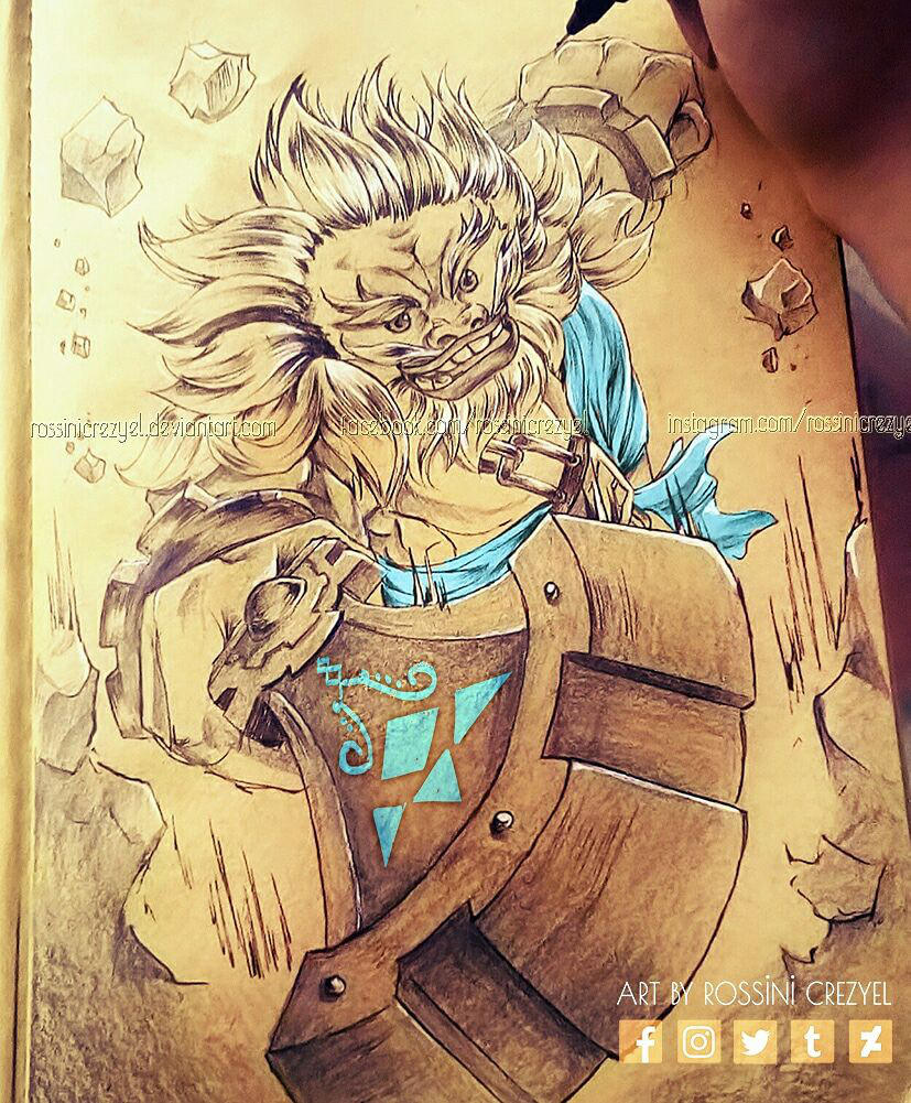 Linktober 2018 No. 4: Daruk, the Goron Champion by RossiniCrezyel