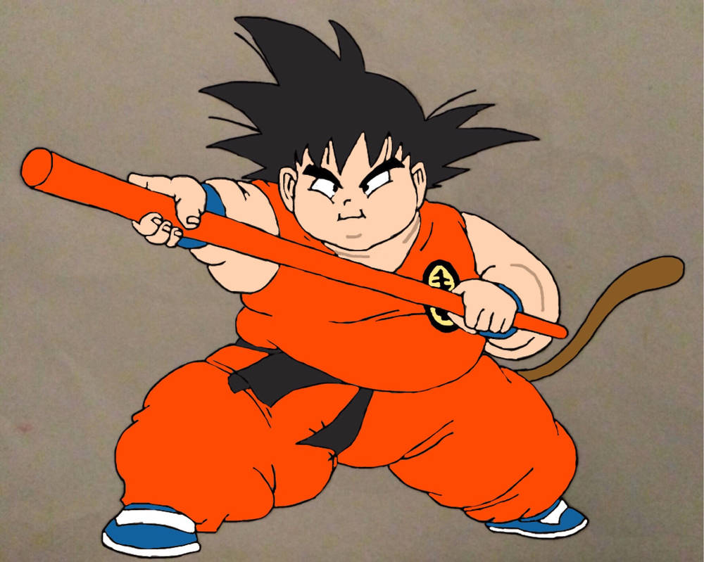 Fat Kid Goku Colored (Updated) by DemonGod18 on DeviantArt