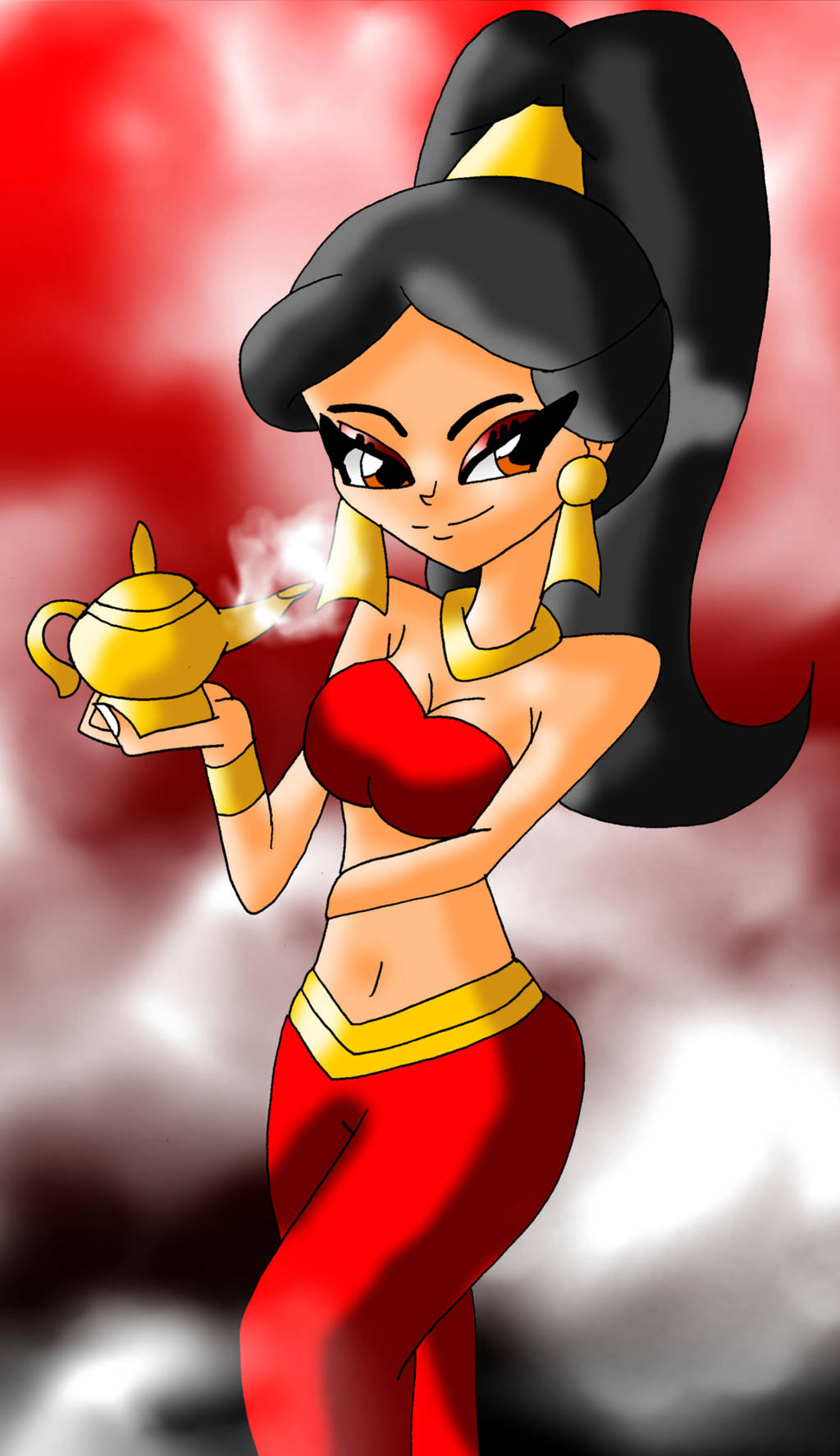 Genie Jasmine Wanna Wish by David3X on DeviantArt