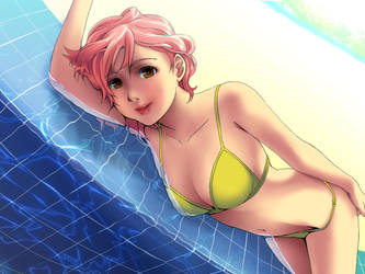 Yellow Bikini by skimlines
