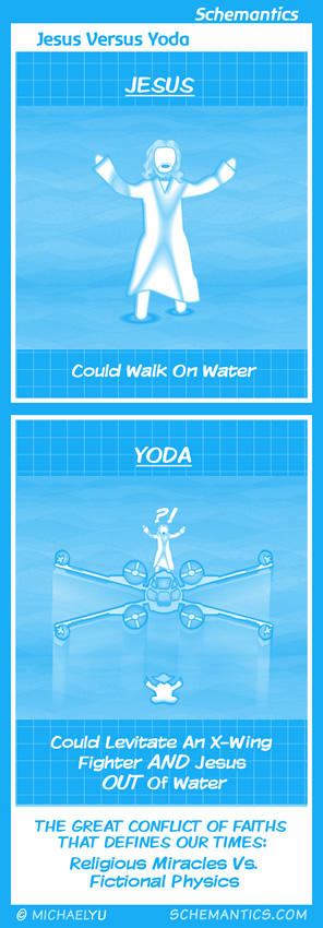 Jesus Versus Yoda by schizmatic