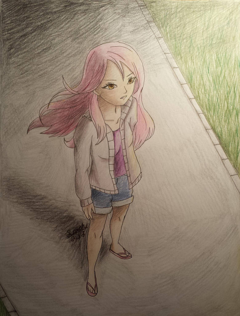 Anime Girl Bird S Eye View By Sarahkawaiidesu On Deviantart