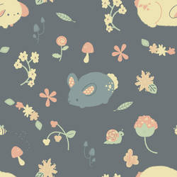 Bunny Garden Pattern by pronouncedyou