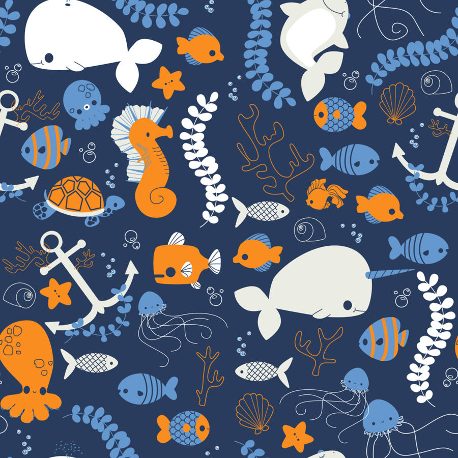Ocean Friends Pattern by pronouncedyou