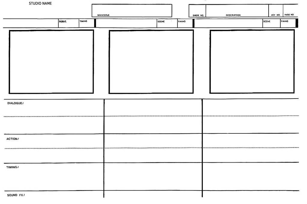 Story Board Template by jaredjlee on DeviantArt