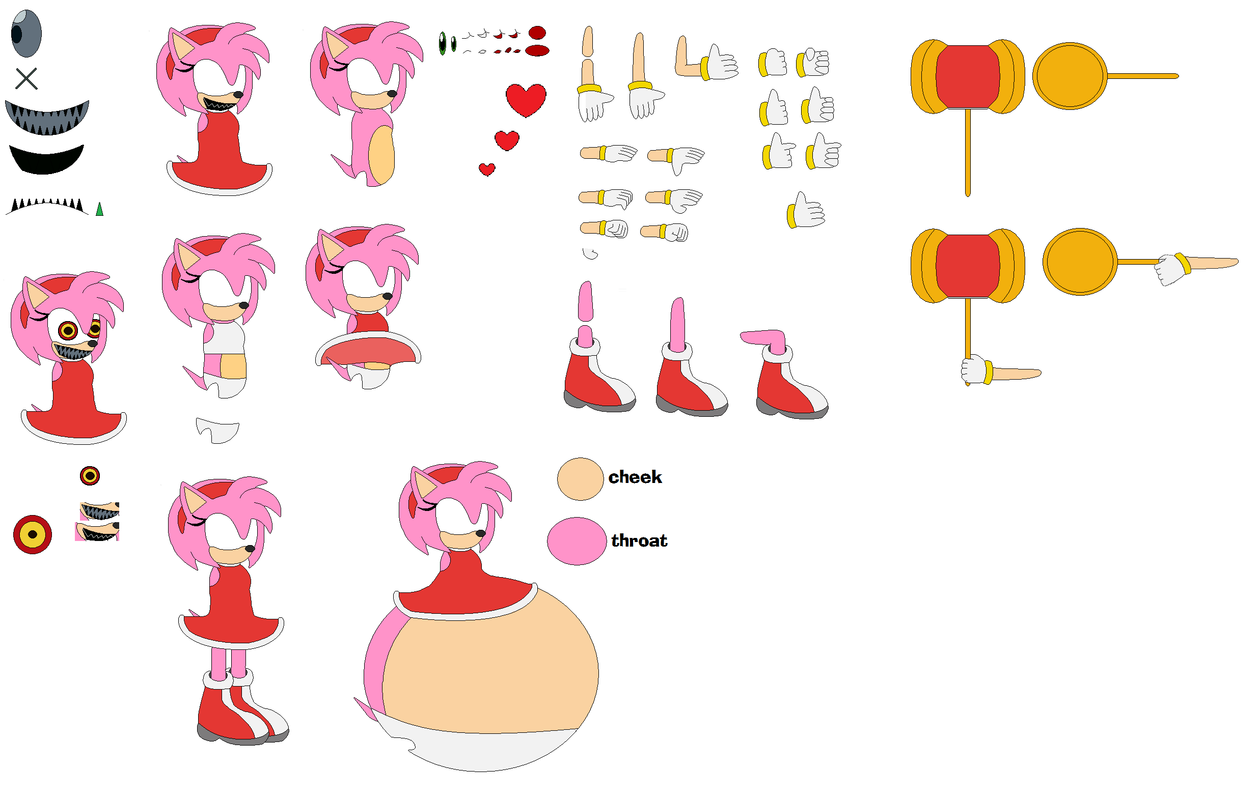 possessed amy rose builder new version by amyrosefan17 on DeviantArt