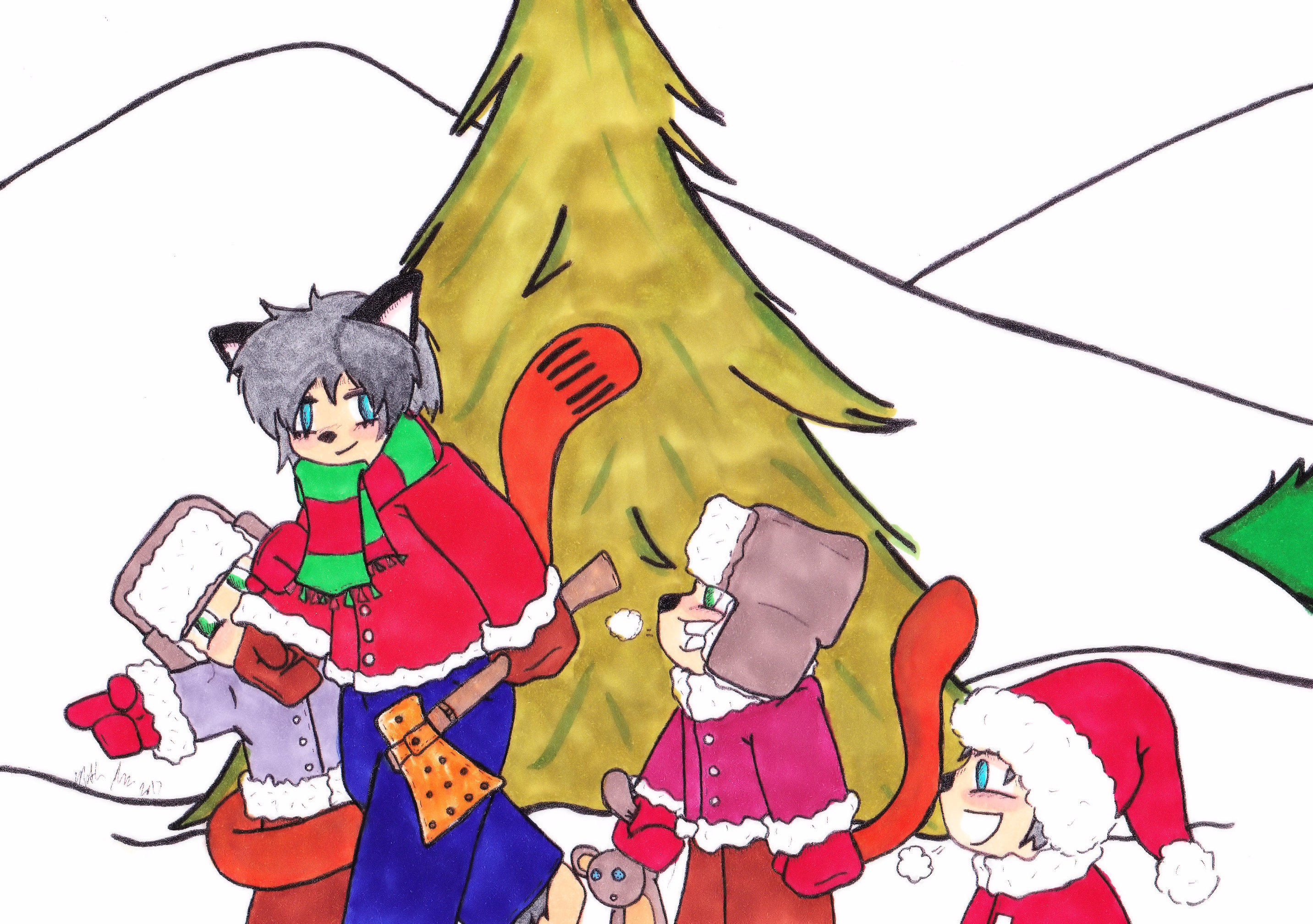 Christmas 2017 Panel 1 colored by Catboy-Trades