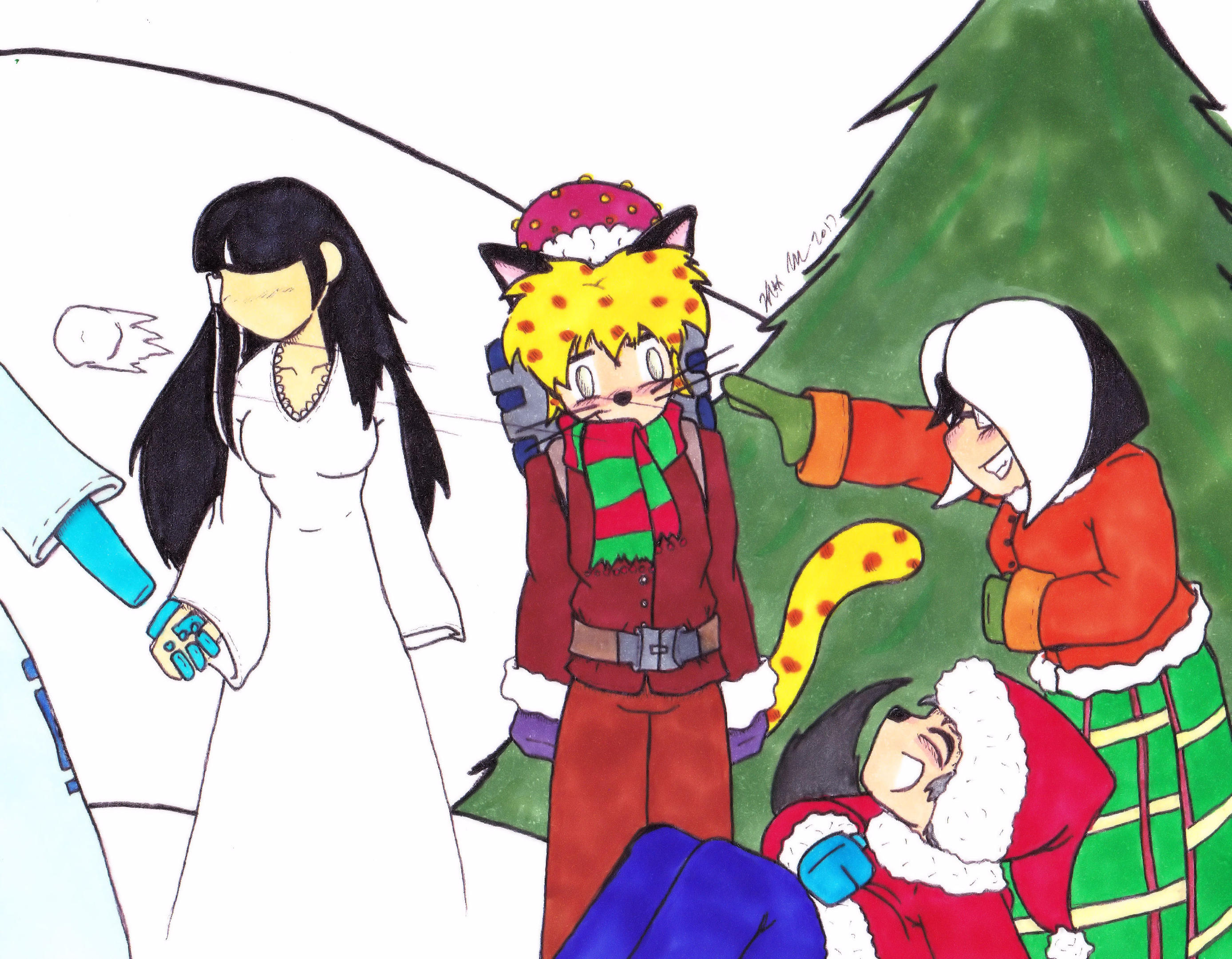 Christmas 2017 Panel 3 colored by Catboy-Trades