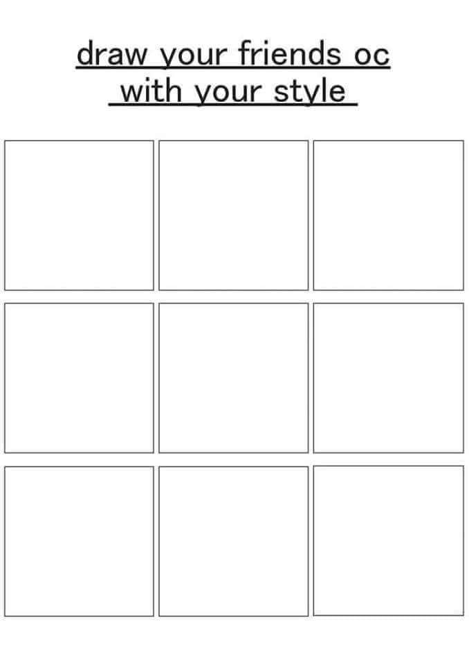 Draw Your Friends Oc Template