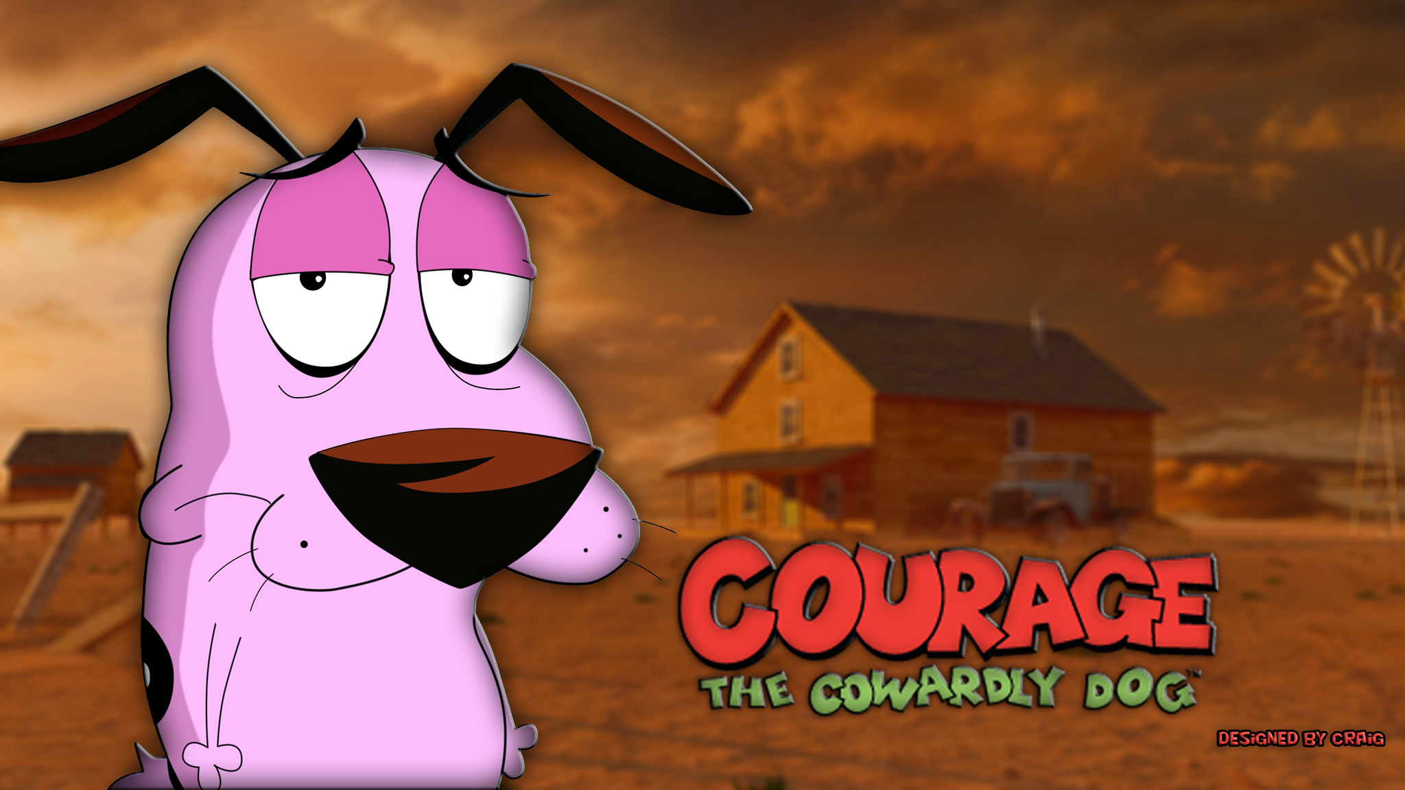 Courage The Cowardly Dog Wallpaper by ThatCraigFellow