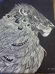 tribal lion by alisharp5