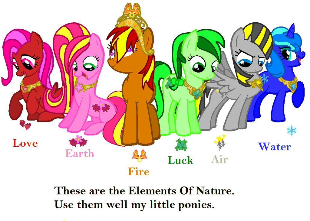The Elements Of Nature My Mane 6 By Blazebrem The Elements Of Nature My Mane 6 By Blazebrem