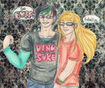 manly bespectacled bonding by kyri0hokage